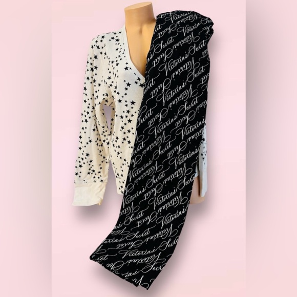 Victoria's Secret Pajama Sleepwear Thermal Top & Cotton Pants Signature - Picture 1 of 9